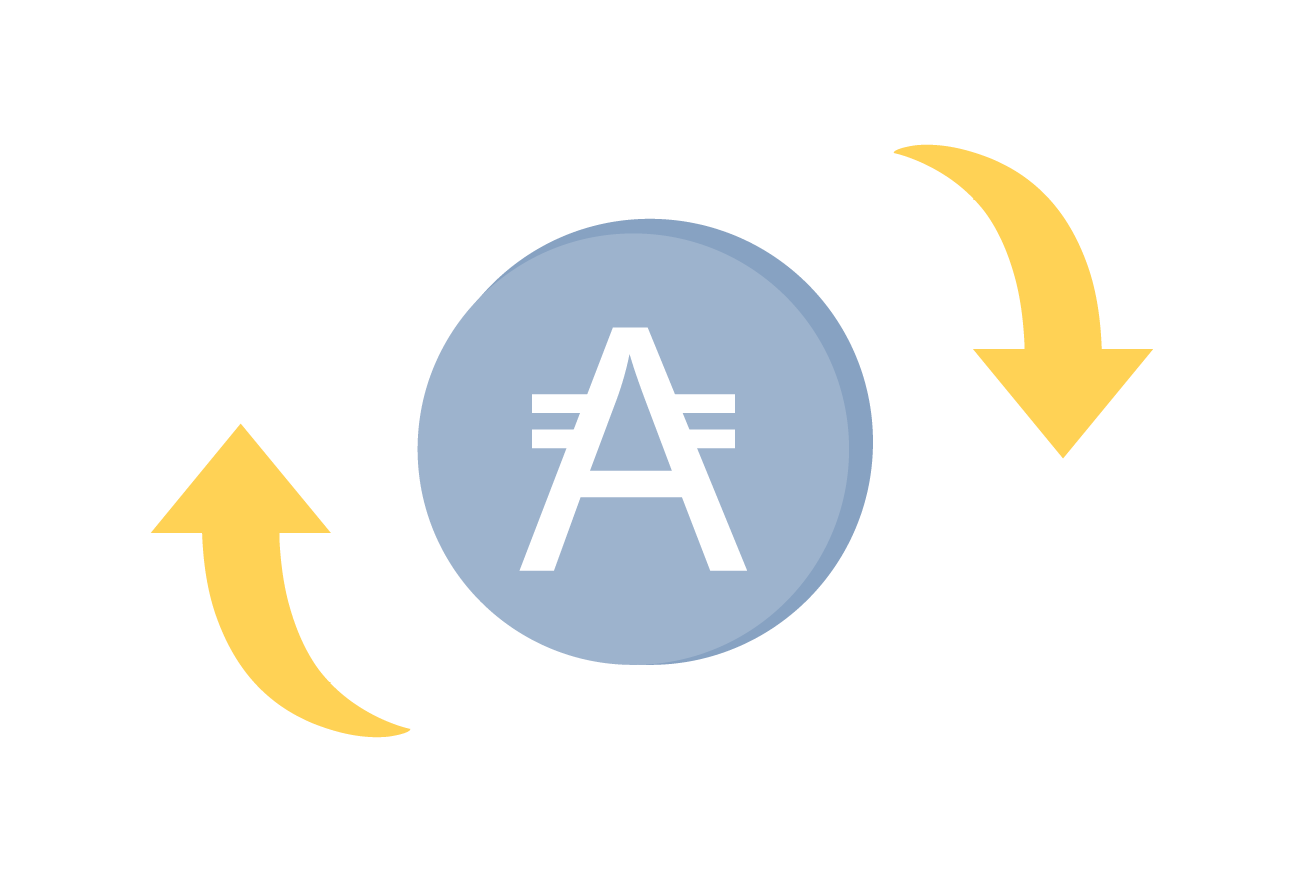 ADF can be exchanged with other coins